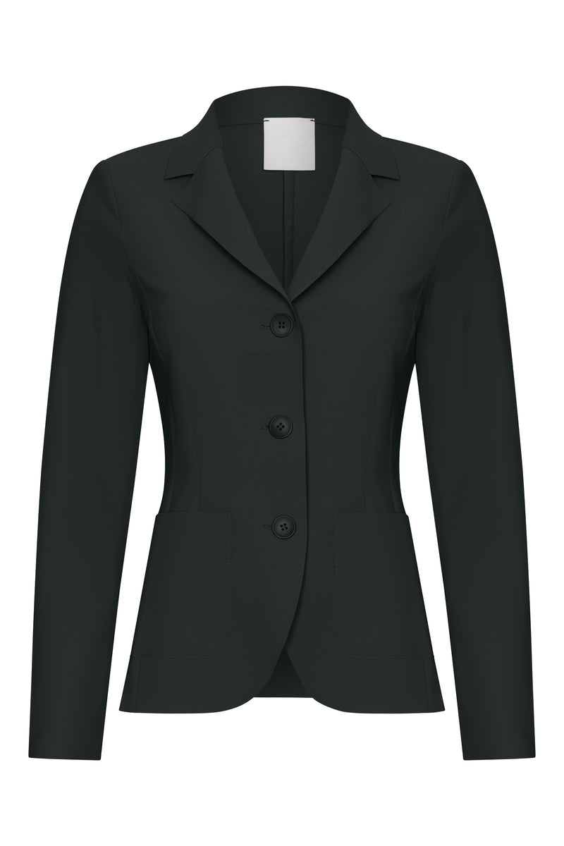 Blazer | Maßgeschneidertes Reisejersey | Yuuka | tiefschwarz