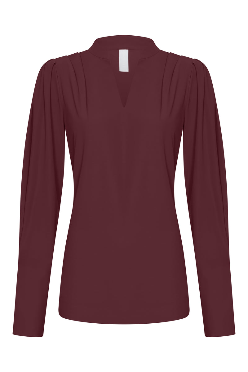 Blouse | Light Travel | Cyara | Red Wine