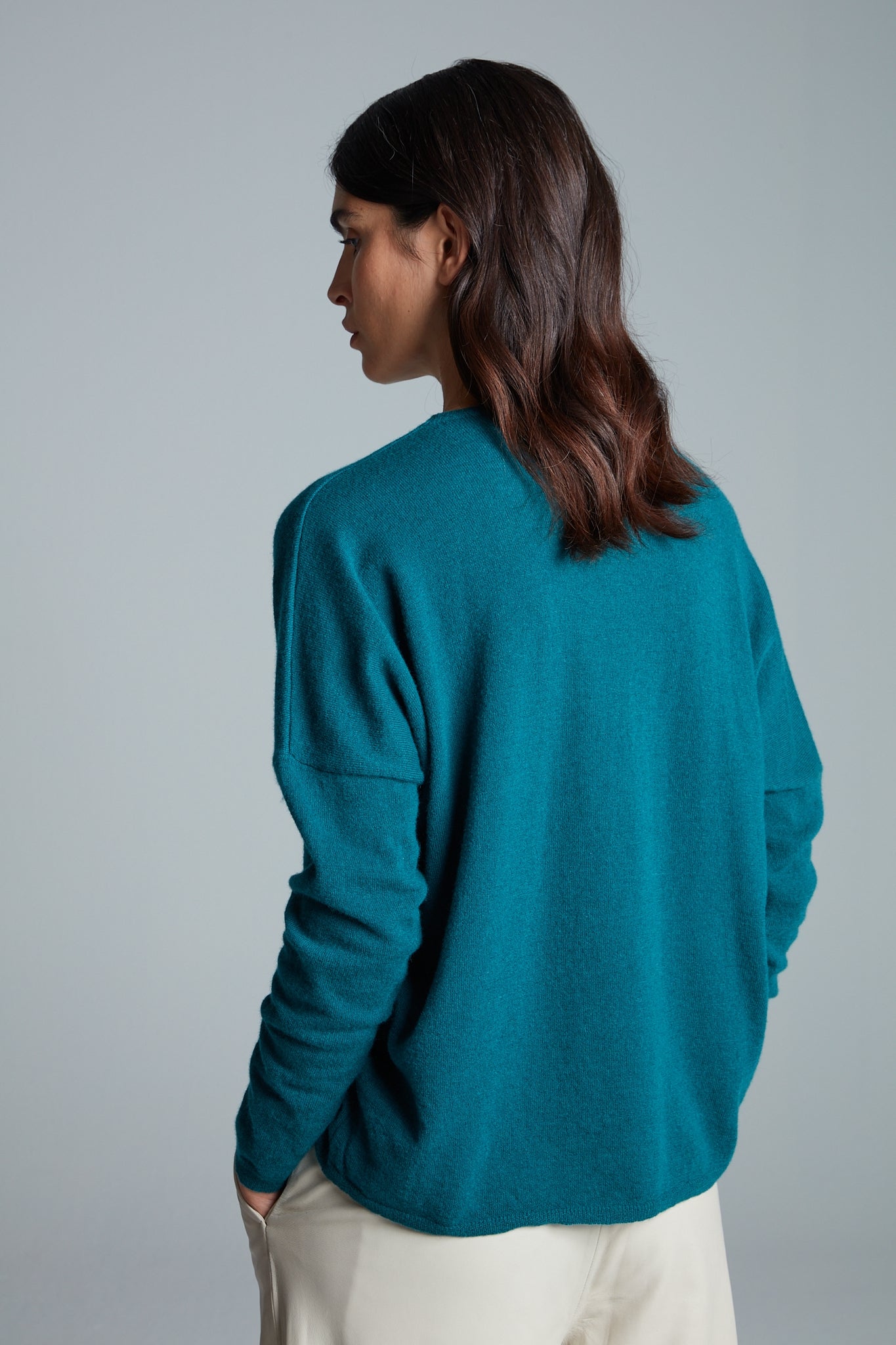 Teal hot sale cashmere jumper