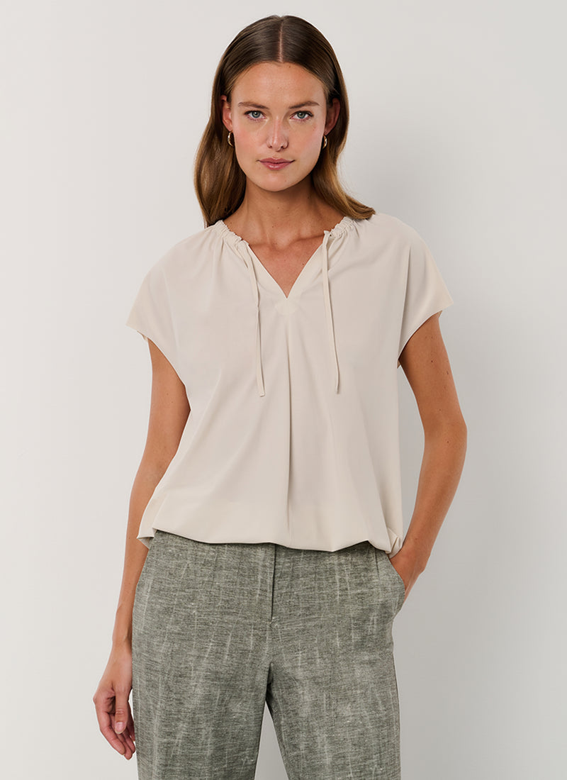 Blouse | Light travel jersey | Hiroko | Linen