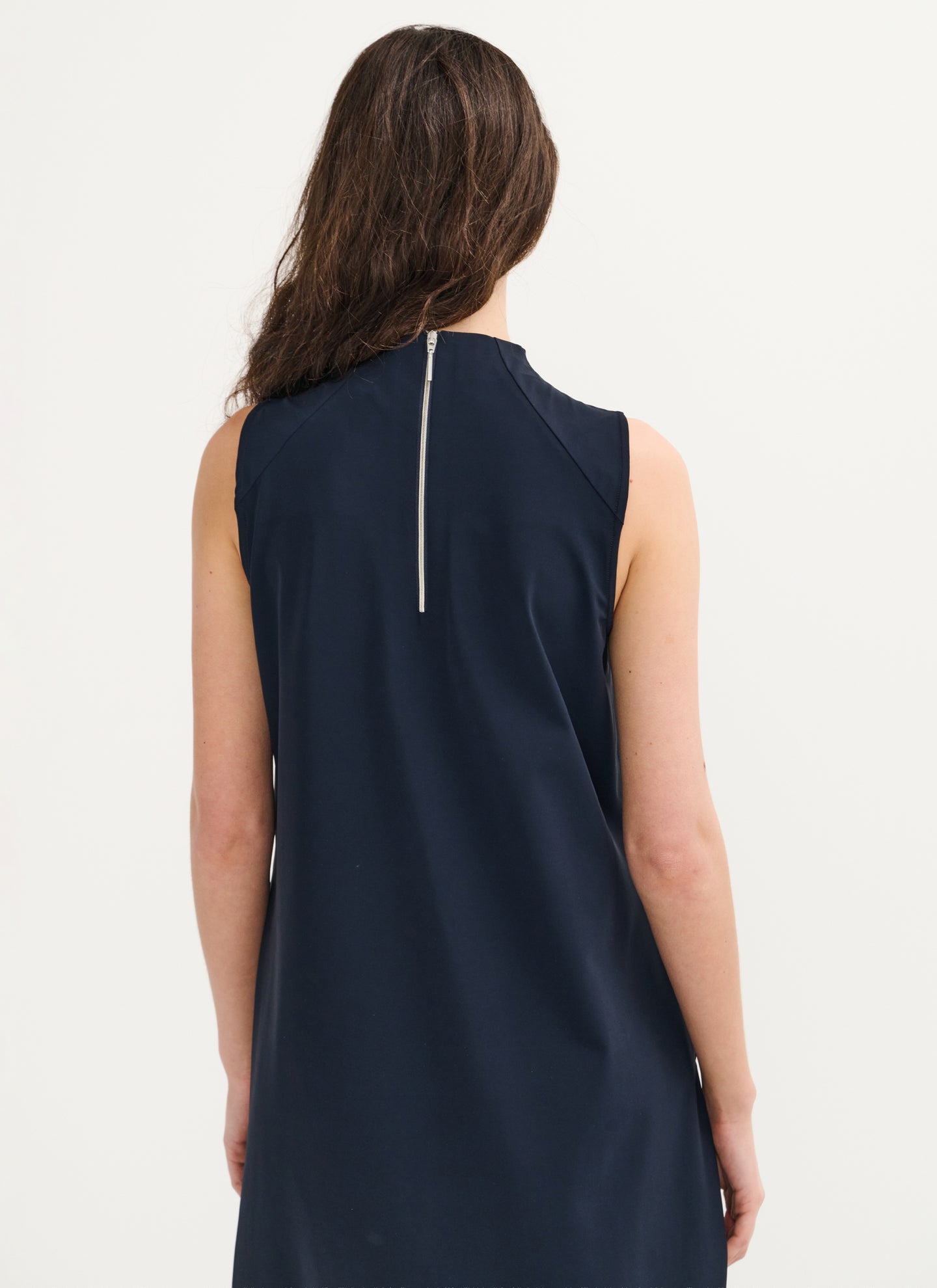 Sleeveless | Dress | Travel Jersey | Amya | Black-Blue