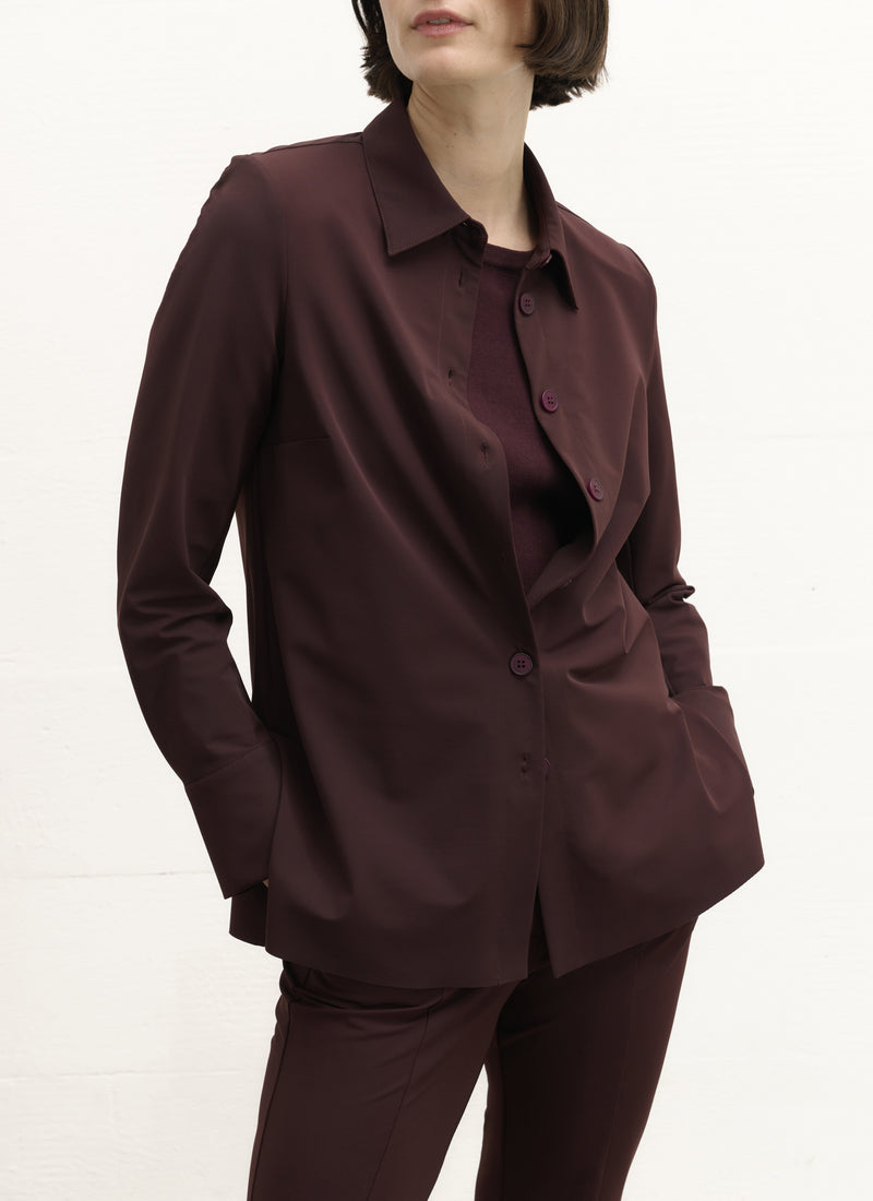 Bluse | Heavy Travel | Minako | Aubergine