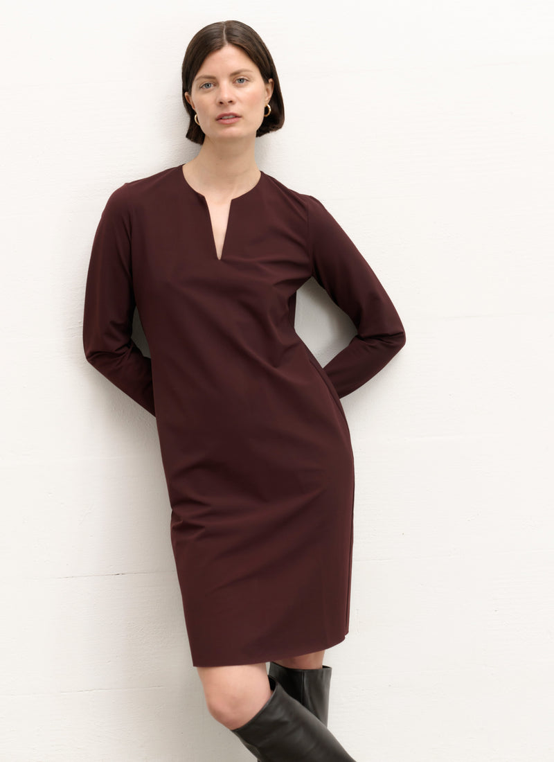 Kleid | Heavy Travel Brushed | Momoka Brushed | Aubergine