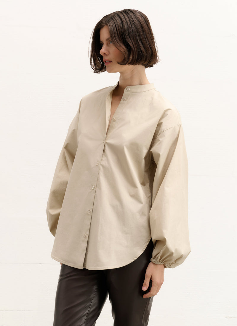 Blouse | Soft Cotton Stretch | Tokiyo | Sand Cotton