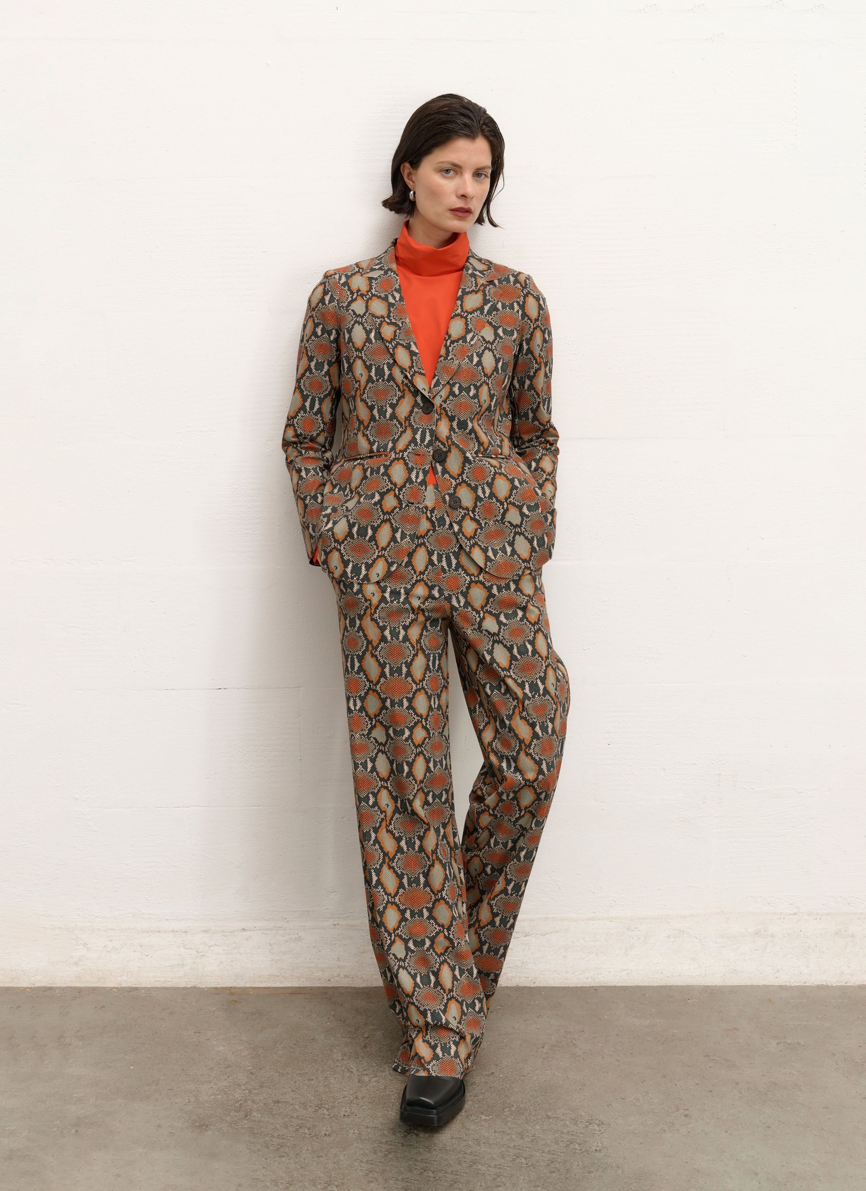 Blazer | Heavy Travel Print | Toku Prints | Cobra Orange