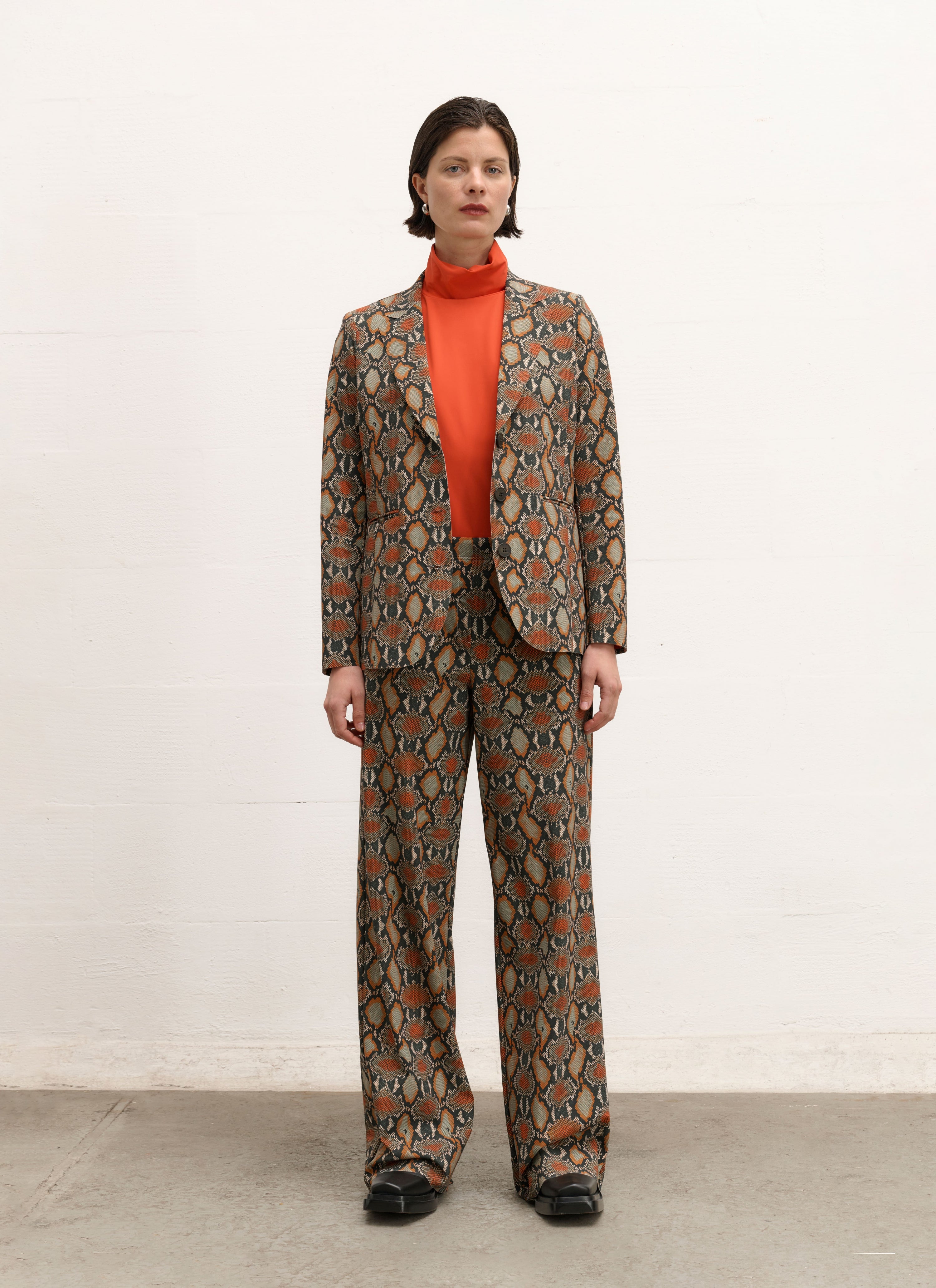 Blazer | Heavy Travel Print | Toku Prints | Cobra Orange