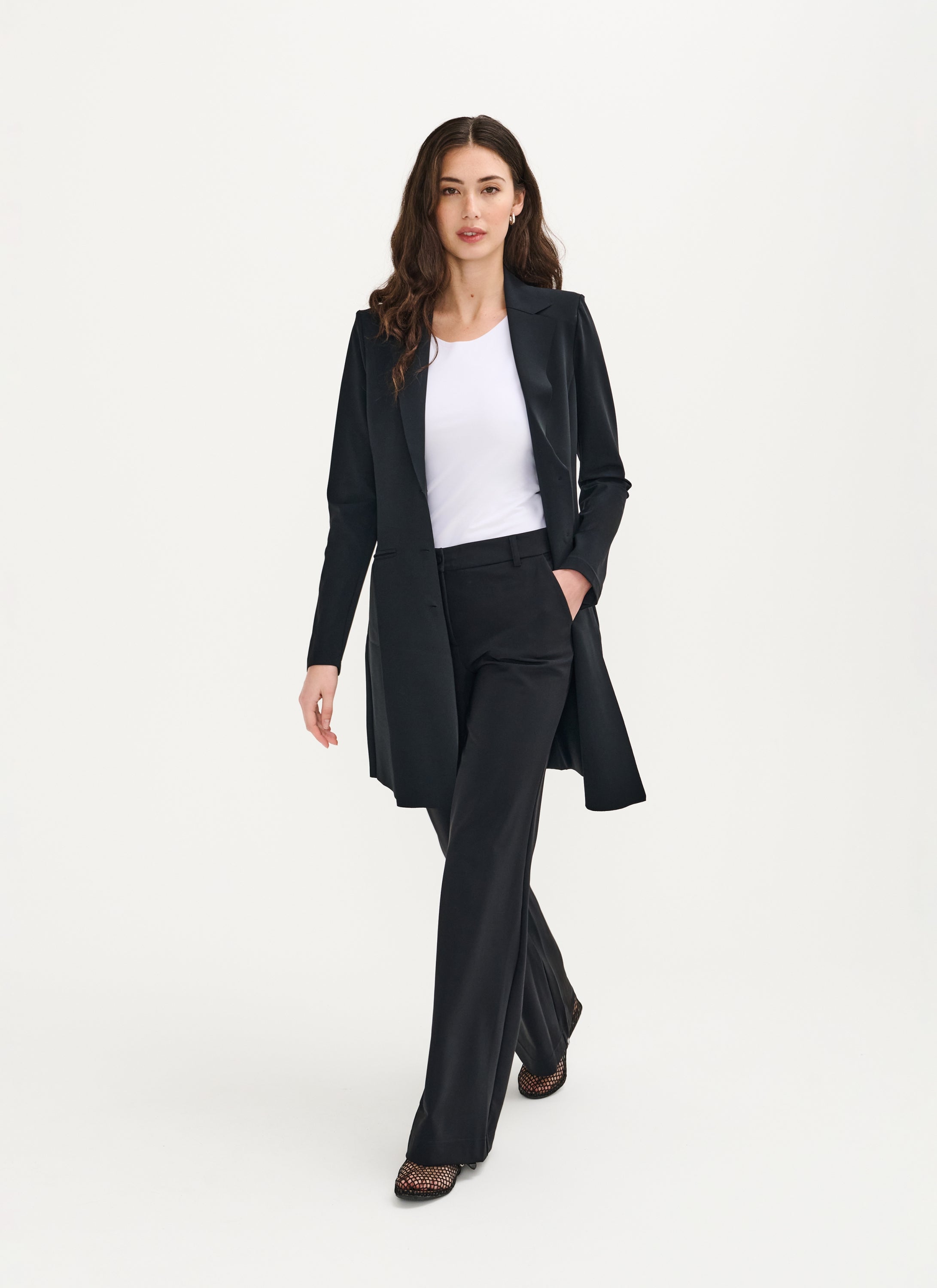 Blazer | Lang | Reisejersey | Luna | tiefschwarz