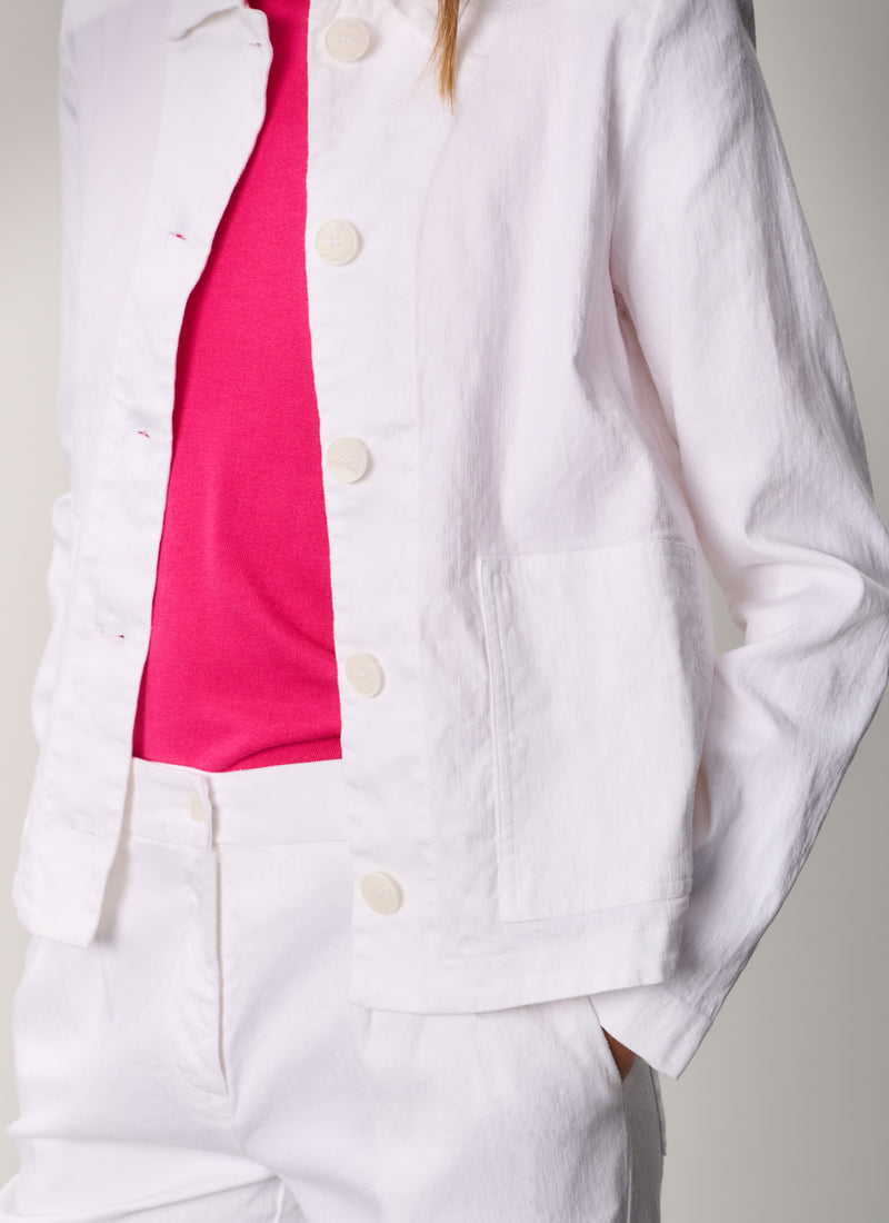 Jacket | Cotton Linnen | Shiyomi | Off White