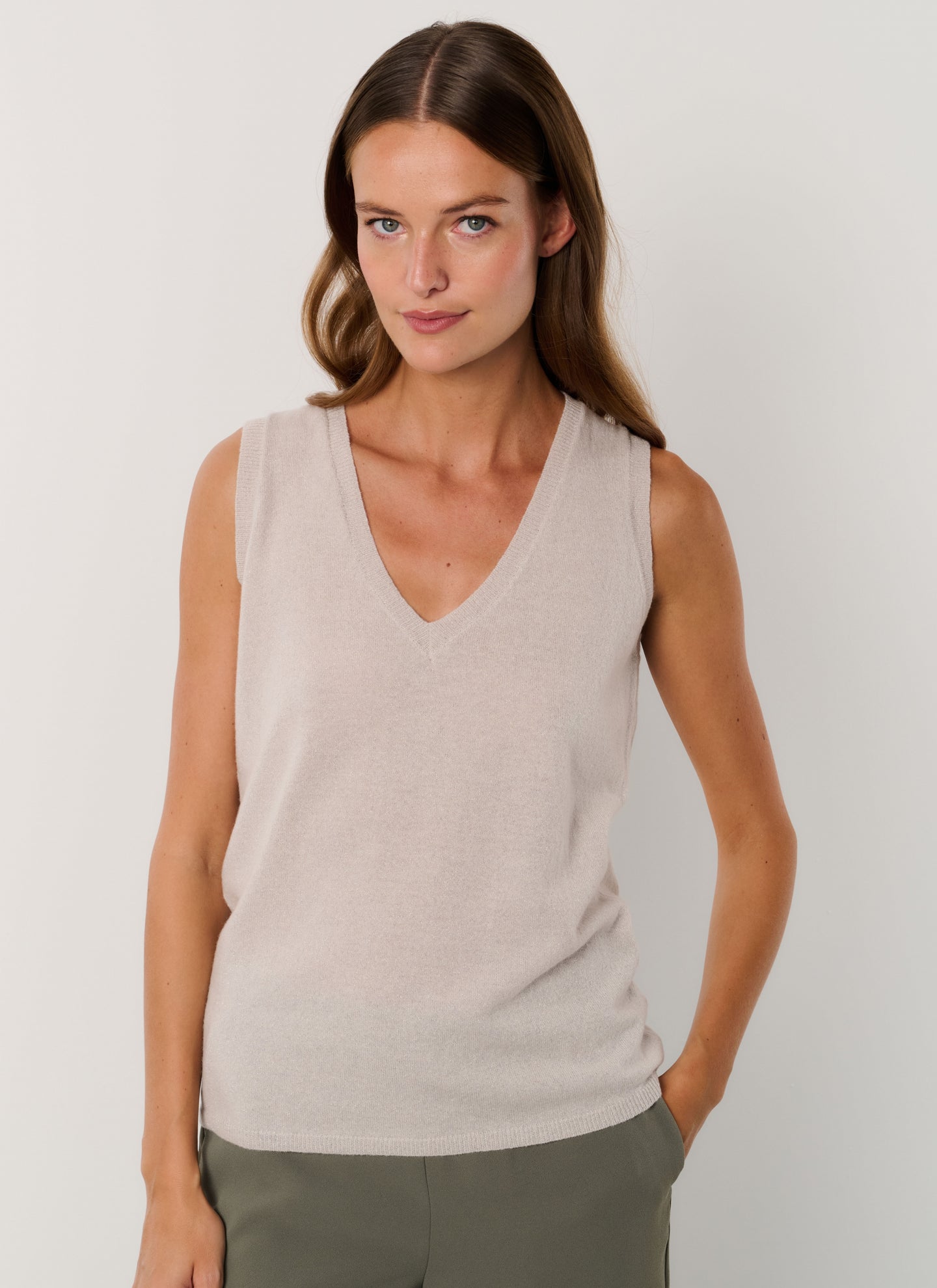 Top knit | Air Cashmere | Sofya | Silver Knit