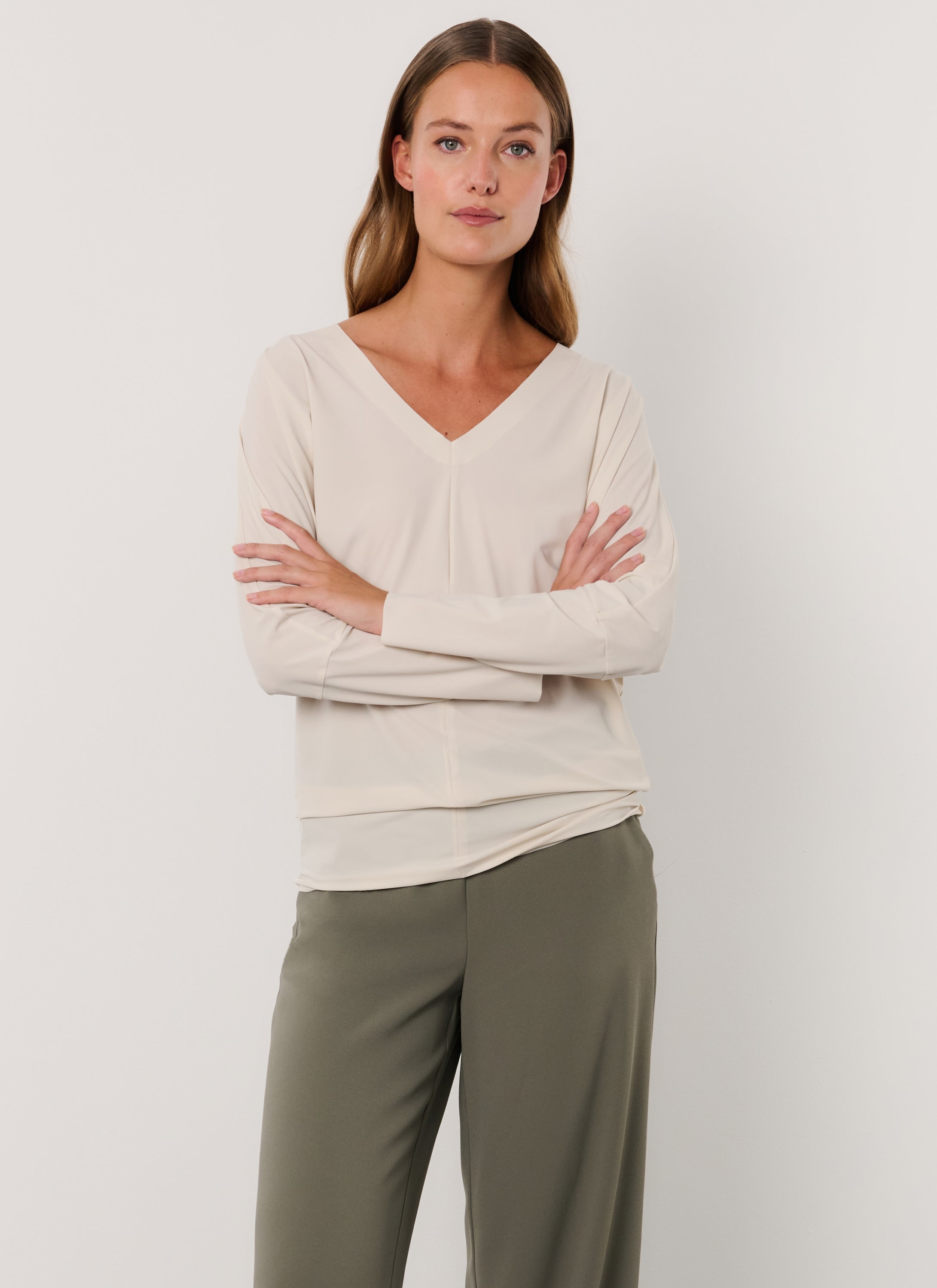 Top | Light travel jersey | Yamas | Linen